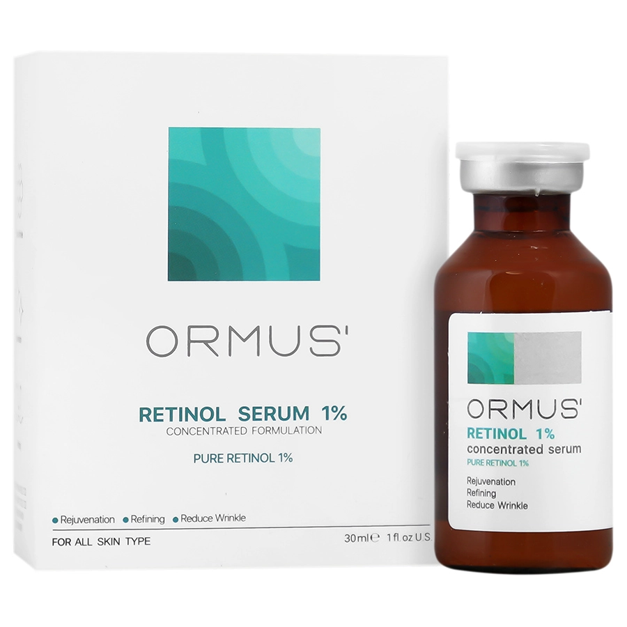 سرم ضد چروک اورموس مدل رتینول 1 درصد حجم 30 میل